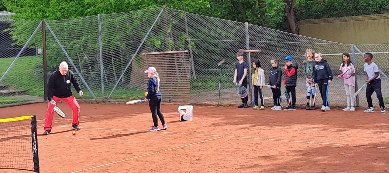 Training mit der Grundschule Bergshausen